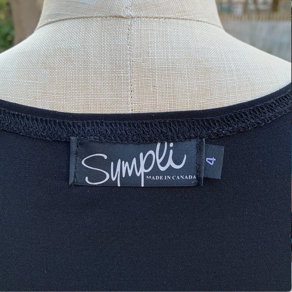 Simpli Black Asymmetrical Dress - Picture 9 of 12